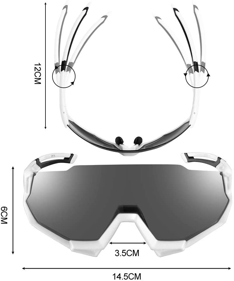 Gafas Rockbros 5 Lentes de Alta Calidad