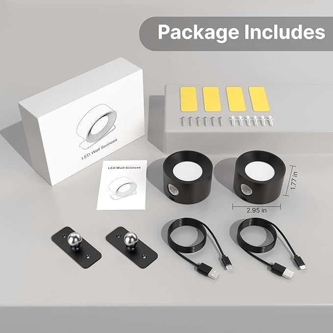 LAMPARA DE PARED TOUCH RECARGABLE