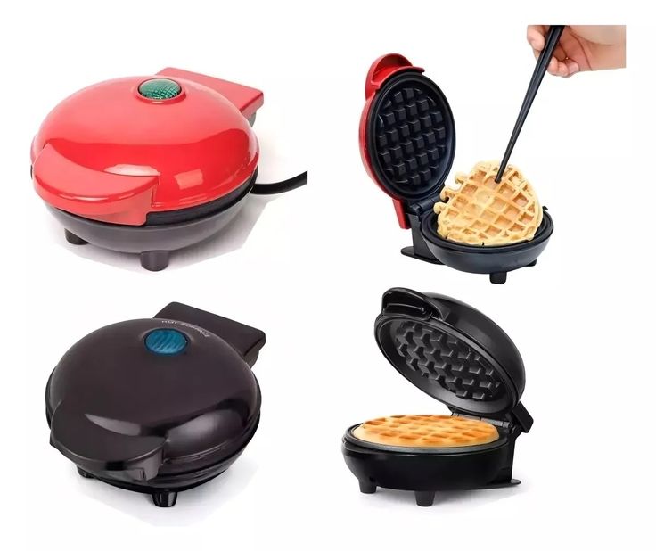 Mini Wafflera Eléctrica Antiadherente